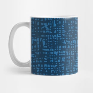 Fibre Mesh Pattern (Blue) Mug